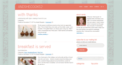 Desktop Screenshot of andshecooks2.com